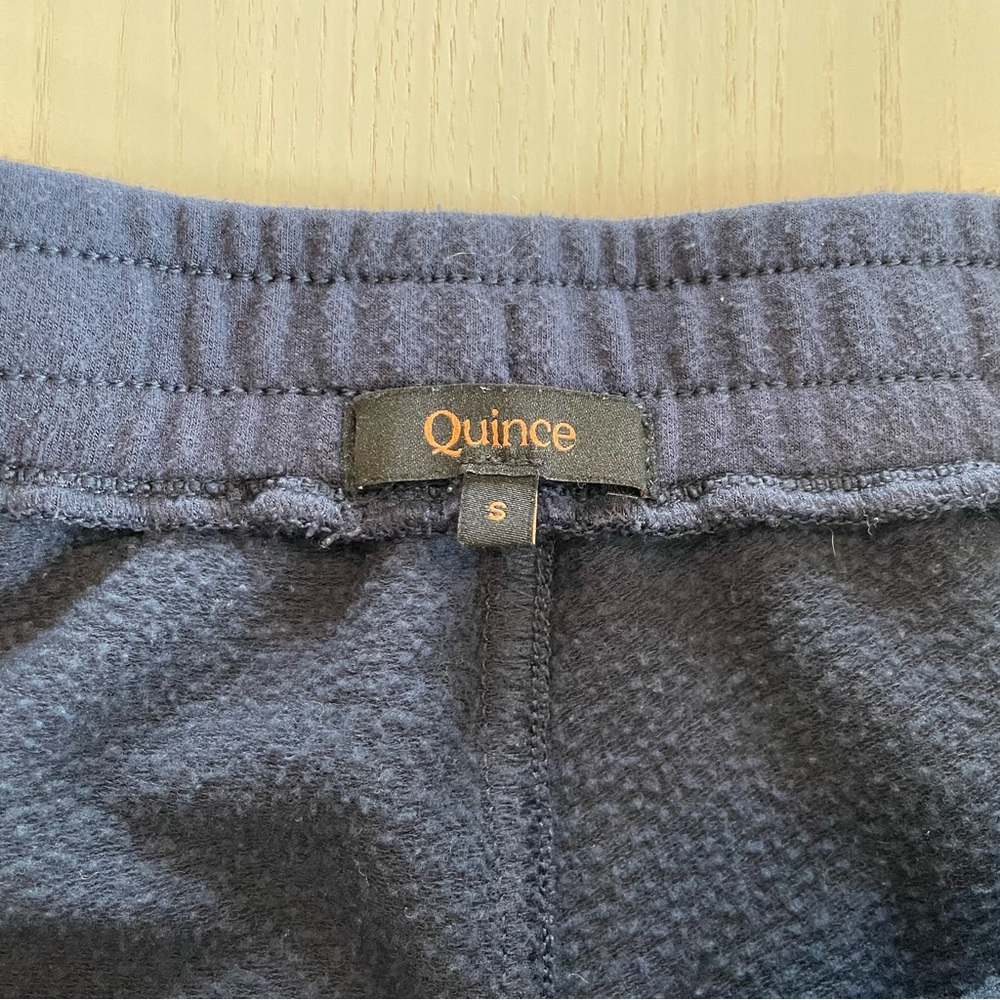 Quince SuperSoft Fleece Joggers (Navy) Tencel Modal Soft - Small - Picture 4 of 9